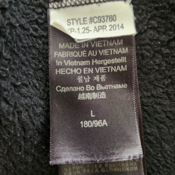 Marmot Men’s Large Full Zip Fleece Jacket Black Outdoor Hiking Warm - Picture 5 of 6